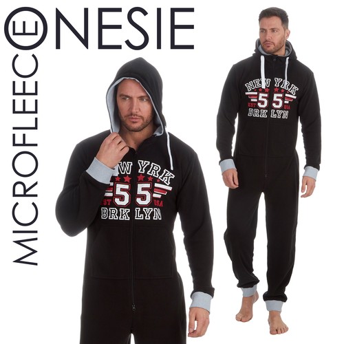 Mens one piece fleece pyjamas - mens,