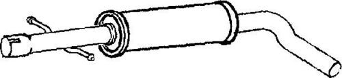 Exhaust silencer centre - silencer, pipe