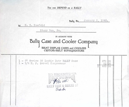 1940 bally case and - bally,