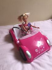 Steffi  Doll And Pink Car