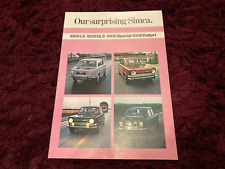 Simca 1000 LS, GLS, Special