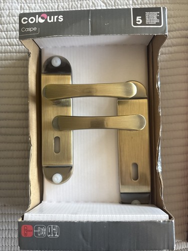 Antique brass door handle - antique,