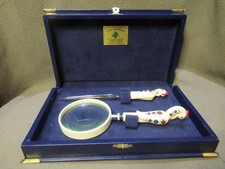 Vintage S & S Haddad Jezzine Lebanon Magnifying Glass & Letter Boxed