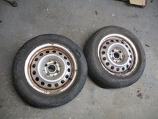 Volkswagen caddy 2 x 14" Steel wheels + tyres 1997 - 2004  mk2 175/65/14 et35
