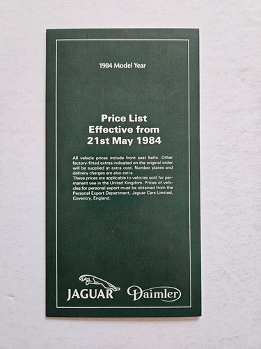 Jaguar xj6 xjs - xjs, daimler