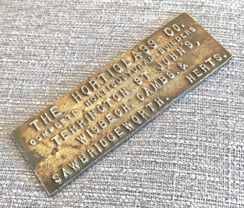 Vintage brass maker name - vintage, maker's