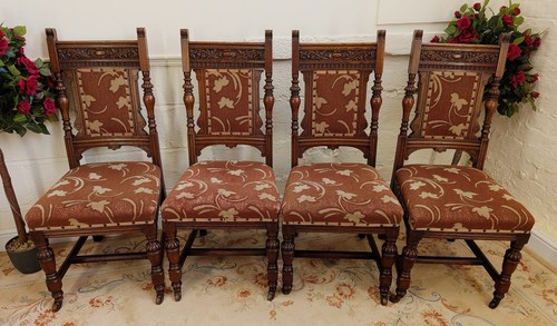 Victorian solid oak set - solid,