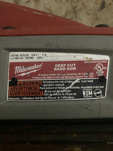 Milwaukee 6232 deep cut - milwaukee,
