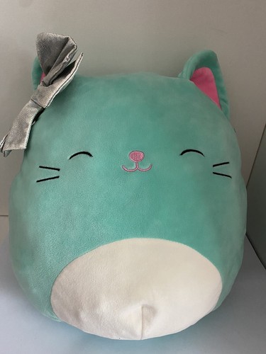 Squishmallows green cat - cat, 12”