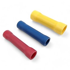 Insulated Straight Butt Connectors Electrical Crimp On Terminals Wire Cable