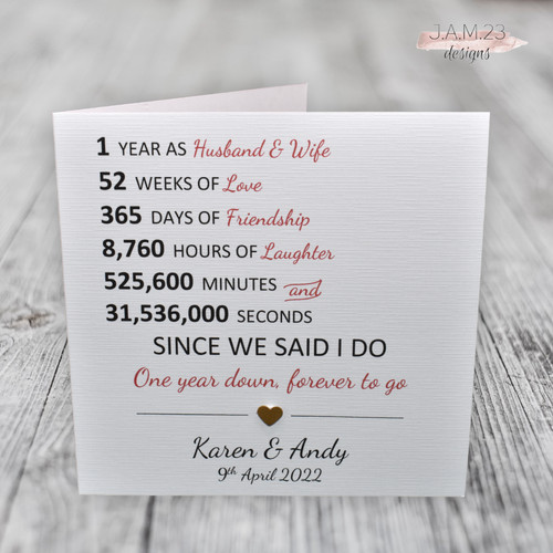 Personalised 1st wedding - 1st,