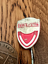 Vintage metal LAMBRETTA Scooter Motorcycle Logo pin badge 1960's Italy