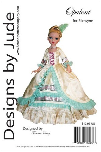 Opulent gown doll clothes - opulent,