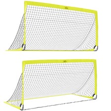 HOMCOM Two Football Goal Nets