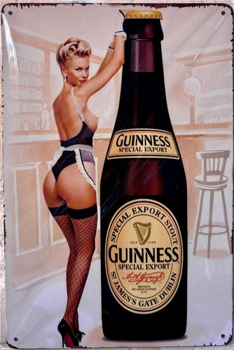 Tin sign 8x12 - guinness, beer