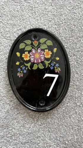 Ceramic house door number - door,