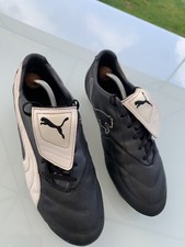 Puma Vencidac II  Football Boots SG White & Black - UK 11 Vintage 90s Deadstock