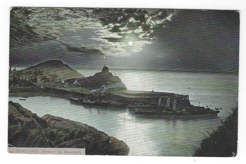 Old peacock brand postcard - old,