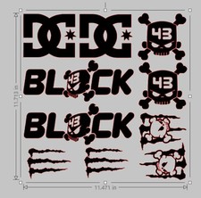 10 ken block Decals Stickers