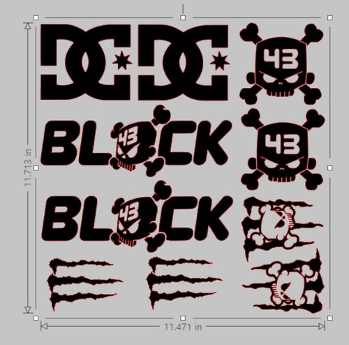 Ken block decals - block, stickers