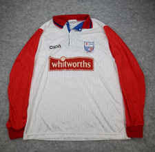 Vintage Rushden and Diamons Shirt Large White Red Home Kit 1995 1997 Cica Jersey