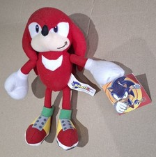 Sonic X "Knuckles the Echidna" Soft Toy 20cms Height with Card Tag