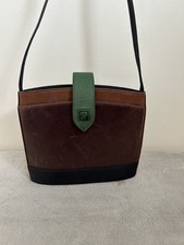 Vintage Leather Pink Panther Women’s Shoulder Bag With Clip And Zip Fastenings