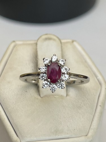 Sterling silver ruby - sterling, red