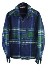 ZARA Navy Checked Overshirt