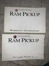 1995 Dodge Ram Pickup Truck Owner's Manual & Warranty Info