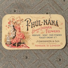 Vintage Advertising Perfume Card GROSSMITH Phul-Nana 1940s WW2 Uniform Fund 