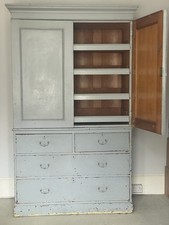Pale Blue Painted Pine
