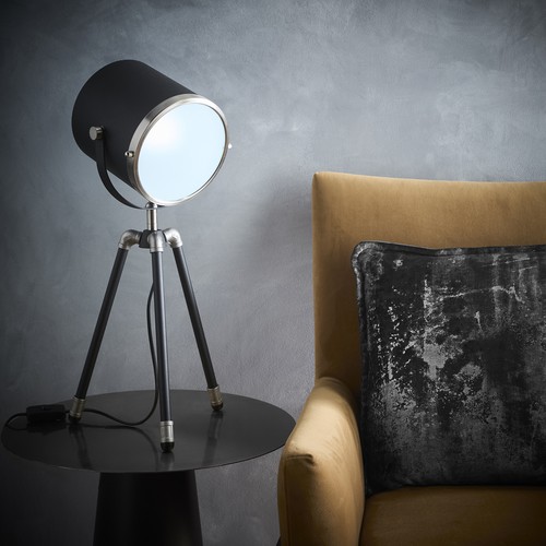 Black tripod table - lamp, or