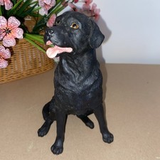 Black Labrador Figurine Dog