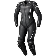RST Ladies Tractech Evo 5 CE One Piece Motorcycle Leather Suit - Black White