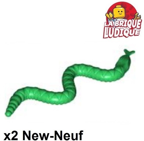 Lego animal snake green - 2x,