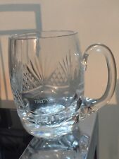 25th Anniversary Tutbury Crystal Glass Bibby Distribution Small Tankard 1963 -88