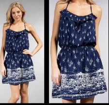 PARKER Sailboat Dress Navy