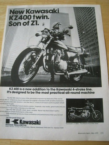 Kawasaki kz400 twin - kawasaki,