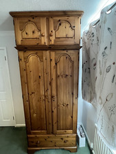 Ducal Victoria Pine Double Wardrobe with matching Top Box