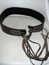 Dark brown wide waist - wide,