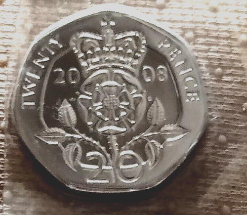 Pence proof coin - 20, queen