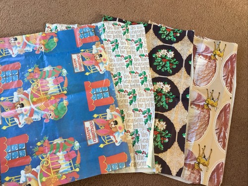 Vintage christmas wrapping - vintage,