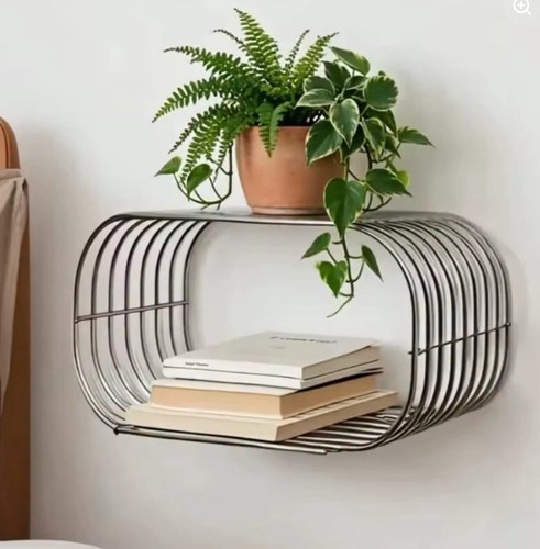 Metal wall shelf oval - metal, shelf,