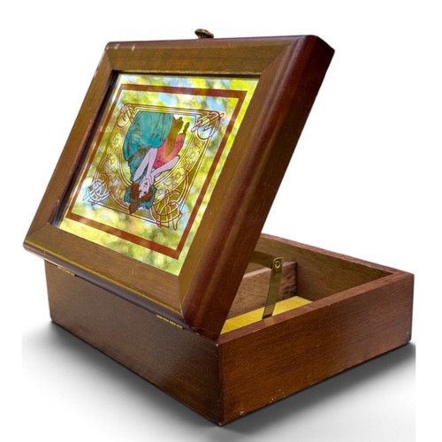 Vintage 70s wood playing card - vintage,