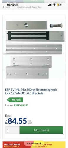 Mag lock door - lock, entry