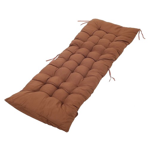Brown sun lounger cushion - lounger,