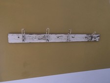 1m 100cm Long Entrance Hall Porch 4 x Coat Hook Rack Pine Reclaimed Vintage Wood