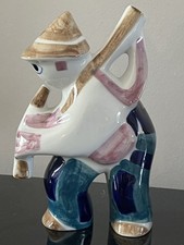 Sargadelos Spanish Galician figurine Bagpiper vintage  ornaments decor gift 