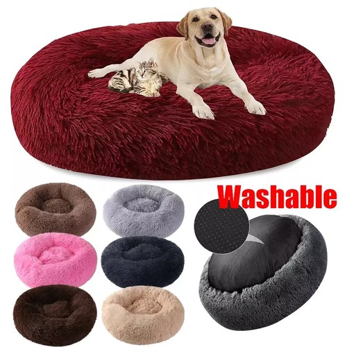 Washable dog bed donut soft - dog,